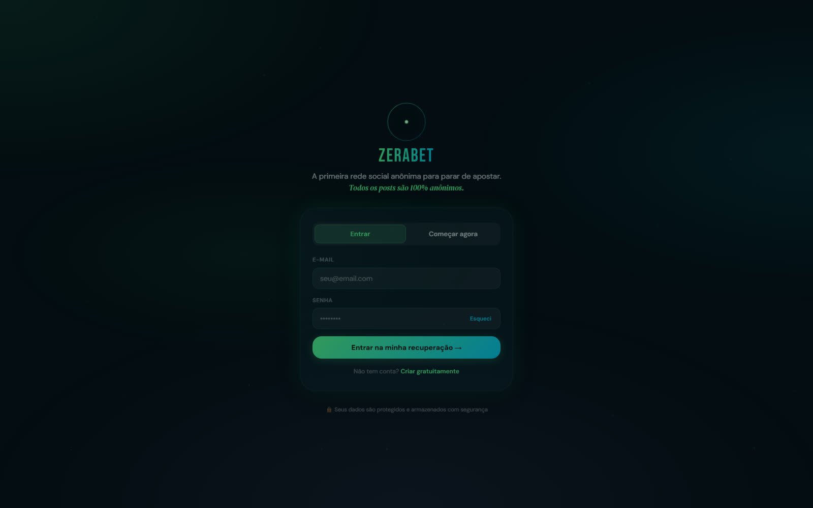 Preview do site ZeraBet